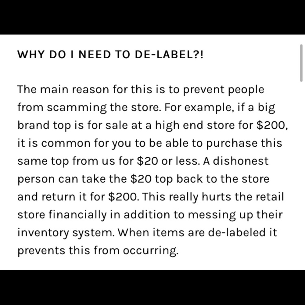 Why it’s important to De-Label?